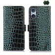 For Sony Xperia 5 V Crocodile Top Layer Cowhide Leather Phone Case(Green) - Sony Cases by PMC TechLife | Online Shopping South Africa | PMC TechLife | Buy Now Pay Later Mobicred