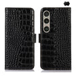For Sony Xperia 1 VI Crocodile Top Layer Cowhide Leather Phone Case(Black) - Sony Cases by PMC TechLife | Online Shopping South Africa | PMC TechLife | Buy Now Pay Later Mobicred