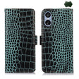 For Sony Xperia 5 VI Crocodile Top Layer Cowhide Leather Phone Case(Green) - Sony Cases by PMC TechLife | Online Shopping South Africa | PMC TechLife | Buy Now Pay Later Mobicred