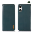 For Sony Xperia 10 VI KHAZNEH Nappa Top Layer Cowhide Leather Phone Case(Green) - Sony Cases by PMC TechLife | Online Shopping South Africa | PMC TechLife | Buy Now Pay Later Mobicred