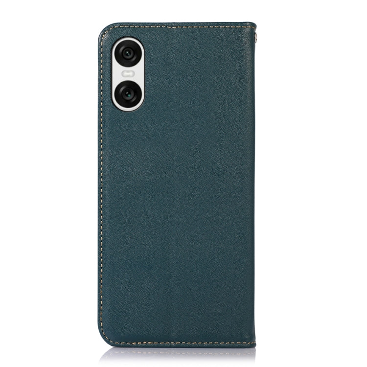 For Sony Xperia 10 VI KHAZNEH Nappa Top Layer Cowhide Leather Phone Case(Green)