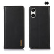 For Sony Xperia 10 VI KHAZNEH Nappa Top Layer Cowhide Leather Phone Case(Black) - Sony Cases by PMC TechLife | Online Shopping South Africa | PMC TechLife | Buy Now Pay Later Mobicred