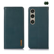 For Sony Xperia 1 VI KHAZNEH Nappa Top Layer Cowhide Leather Phone Case(Green) - Sony Cases by PMC TechLife | Online Shopping South Africa | PMC TechLife | Buy Now Pay Later Mobicred