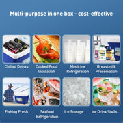 Portable Car Outdoor Ice Bucket Cooler mini Refrigerator 8L