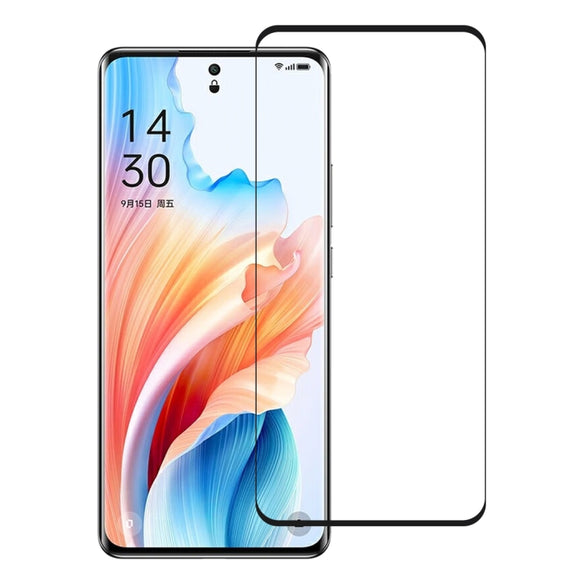 For OPPO A2 Pro 9H HD 3D Curved Edge Tempered Glass Film(Black)