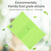 For Teclast M40 Plus Shockproof Silicone Tablet Protective Case with Holder(Red)