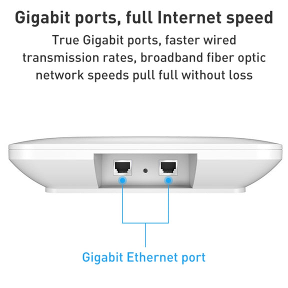 COMFAST CF-E393AX 3000Mbps WIFI6 Dual Frequency Ceiling Mounted Indoor Wireless AP(White)