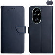 For Honor 200 Pro 5G Global HT02 Genuine Leather Fingerprint-proof Flip Phone Case(Blue) - free shipping - PMC TechLife - Order now!
