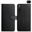 For Sony Xperia 10 VI Genuine Leather Fingerprint-proof Horizontal Flip Phone Case(Black) - Sony Cases by PMC TechLife | Online Shopping South Africa | PMC TechLife | Buy Now Pay Later Mobicred