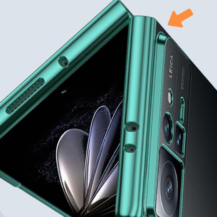 For OPPO Find N3 Flip Full Coverage Electroplate PC Transparent Phone Case(Black)