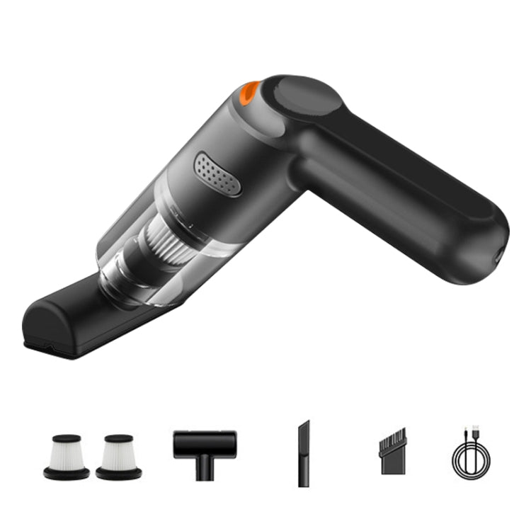 KBN-010 10000Pa Powerful Car Cordless Vacuum Cleaner Handheld Cleaning Tool, Spec:Premium Version(Black)