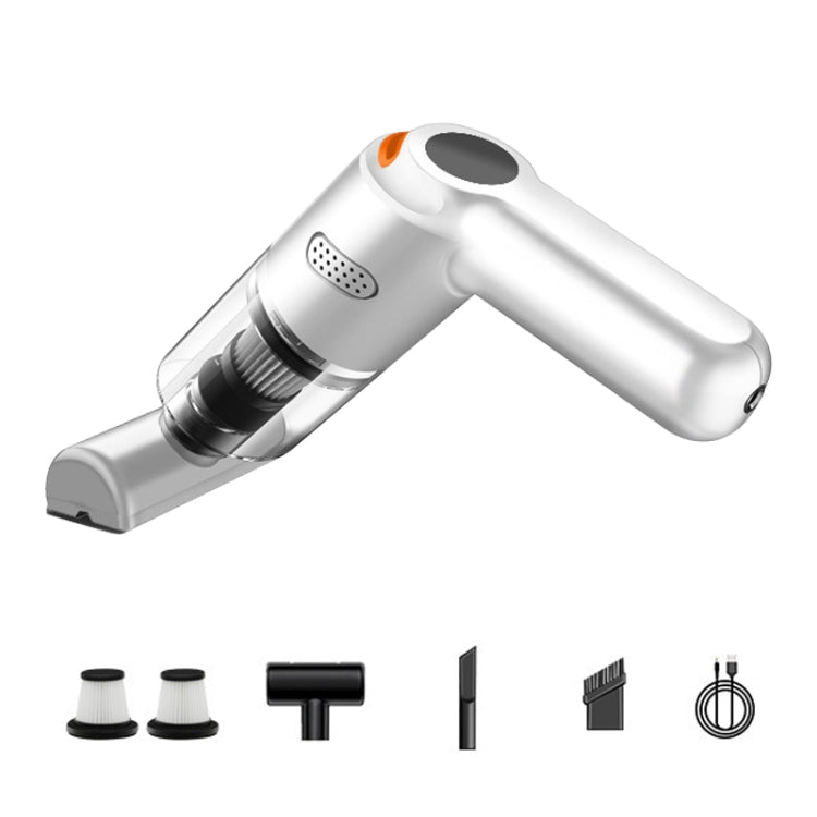 KBN-010 10000Pa Powerful Car Cordless Vacuum Cleaner Handheld Cleaning Tool, Spec:Premium Version(White)