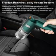 KBN-010 10000Pa Powerful Car Cordless Vacuum Cleaner Handheld Cleaning Tool, Spec:Premium Version(White)