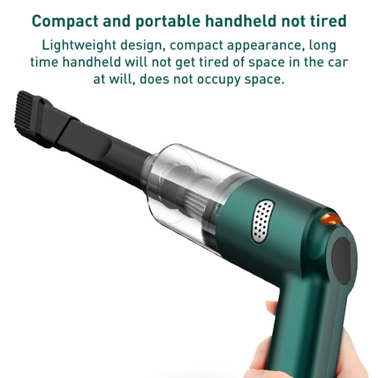 KBN-010 10000Pa Powerful Car Cordless Vacuum Cleaner Handheld Cleaning Tool, Spec:Deluxe Version(Black)