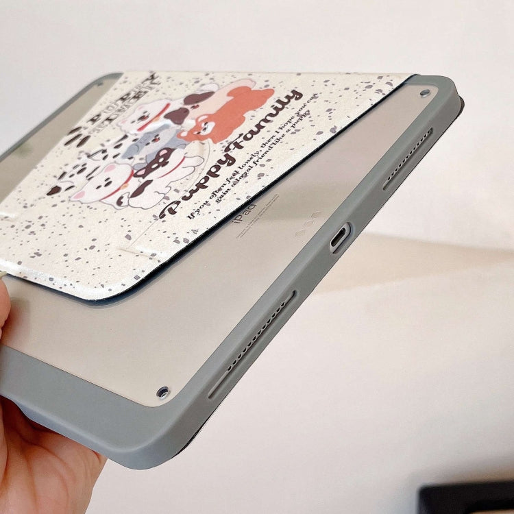 For iPad Air 11 2024 / iPad Pro 11 Painted Magnetic Split Leather Tablet Case(Puppy)