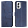 For Motorola Moto G Power 2024 Stitching Calf Texture Buckle Leather Phone Case(Blue) - Motorola Cases by PMC Jewellery | Online Shopping South Africa | PMC Jewellery | Buy Now Pay Later Mobicred