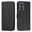For Motorola Edge 2024 Stitching Calf Texture Buckle Leather Phone Case(Black) - Motorola Cases by PMC Jewellery | Online Shopping South Africa | PMC Jewellery | Buy Now Pay Later Mobicred