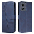 For Motorola Edge 2024 Stitching Calf Texture Buckle Leather Phone Case(Blue) - Motorola Cases by PMC Jewellery | Online Shopping South Africa | PMC Jewellery | Buy Now Pay Later Mobicred