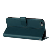 For iPhone 6 / 7 / 8 / SE 2020 Datura Flower Embossed Flip Leather Phone Case(Dark Green)