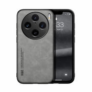 For vivo X100 Pro Skin Feel Magnetic Leather Back Phone Case(Light Grey)