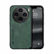 For vivo X100 Pro Skin Feel Magnetic Leather Back Phone Case(Green)