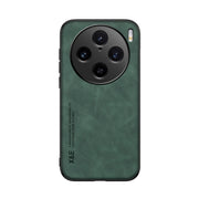 For vivo X100 Pro Skin Feel Magnetic Leather Back Phone Case(Green)