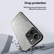 For vivo X100 Pro Skin Feel Magnetic Leather Back Phone Case(Dark Grey)