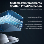 For iPhone 16 Pro Max NILLKIN Guardian Full Coverage Privacy Tempered Glass Film