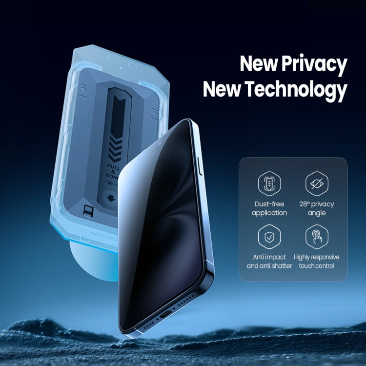 For iPhone 16 NILLKIN Guardian Full Coverage Privacy Tempered Glass Film