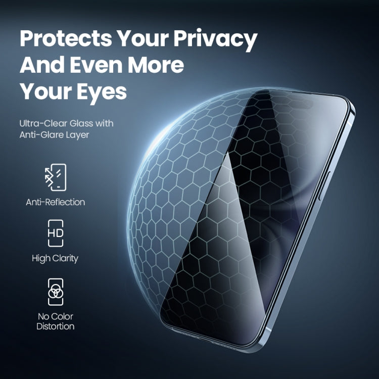 For iPhone 16 NILLKIN Guardian Full Coverage Privacy Tempered Glass Film
