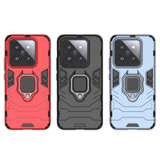 For Xiaomi 14 Pro Shockproof PC + TPU Holder Phone Case(Red)