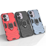 For Xiaomi Redmi 13C 4G / 5G  Shockproof PC + TPU Holder Phone Case(Black)