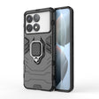 For Xiaomi Redmi K70 Shockproof PC + TPU Holder Phone Case(Black) - K70 Cases by PMC TechLife | Online Shopping South Africa | PMC TechLife