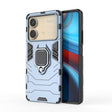 For Xiaomi Redmi Note 13R Pro 5G Shockproof PC + TPU Holder Phone Case(Navy Blue) - Xiaomi Cases by PMC TechLife | Online Shopping South Africa | PMC TechLife | Buy Now Pay Later Mobicred
