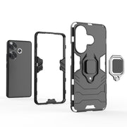 For Xiaomi Redmi Turbo 3 Shockproof PC + TPU Holder Phone Case(Red)