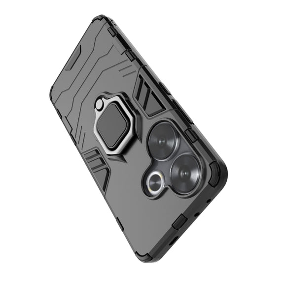 For Xiaomi Redmi Turbo 3 Shockproof PC + TPU Holder Phone Case(Red)