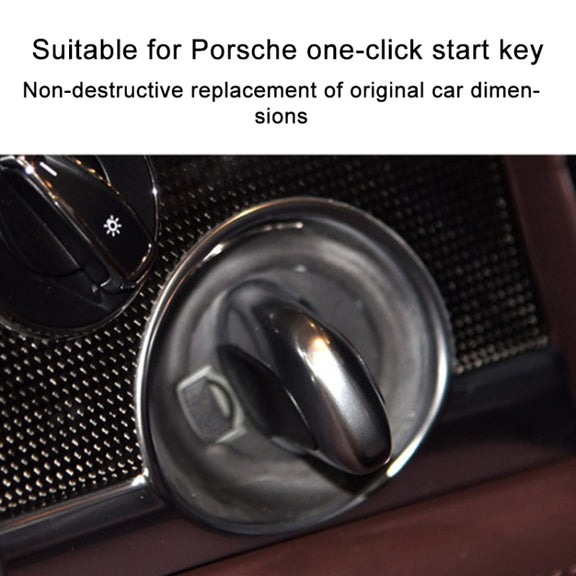For Porsche Cayenne 2011-2017 Car One-button Start Engine Key Ignition Switch Button(Blue)