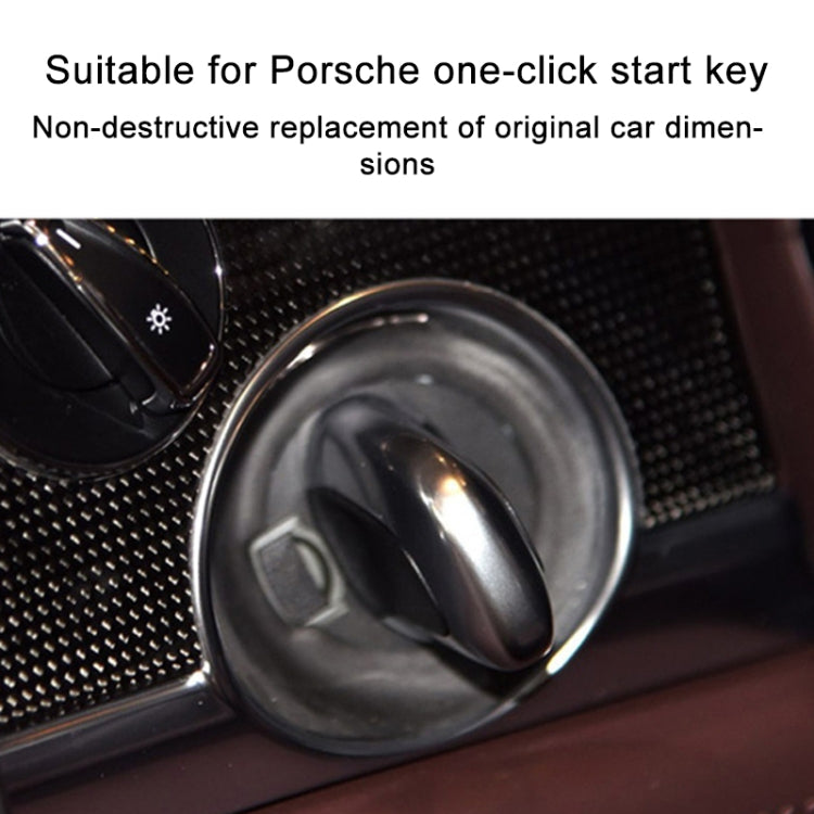 For Porsche Cayenne 2011-2017 Car One-button Start Engine Key Ignition Switch Button(Blue)