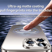 For iPhone 15 Pro Max SULADA Electroplating Frosted TPU Phone Case(Dark Purple)