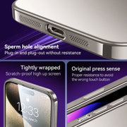 For iPhone 15 Pro Max SULADA Electroplating Frosted TPU Phone Case(Dark Purple)