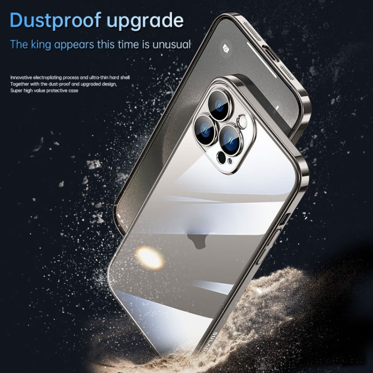 For iPhone 15 Pro Max SULADA JINGJIA Series Lens Protector PC Phone Case(Silver)
