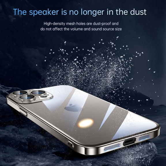 For iPhone 15 Pro Max SULADA JINGJIA Series Lens Protector PC Phone Case(Silver)