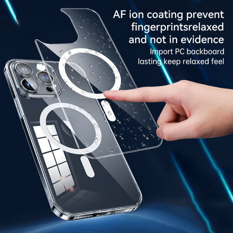 For iPhone 16 Pro SULADA Jingpin Series MagSafe All-inclusive Lens Electroplated TPU Phone Case(Transparent)
