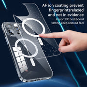 For iPhone 16 SULADA Jingpin Series MagSafe All-inclusive Lens Electroplated TPU Phone Case(Transparent Black)