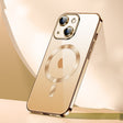 For iPhone 15 Plus SULADA MagSafe Plating TPU Shockproof Phone Soft Case(Gold) - iPhone 15 Plus Cases by SULADA | Online Shopping South Africa | PMC TechLife
