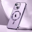 For iPhone 15 SULADA MagSafe Plating TPU Shockproof Phone Soft Case(Dark Purple) - iPhone 15 Cases by SULADA | Online Shopping South Africa | PMC TechLife | Buy Now Pay Later Mobicred