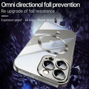 For iPhone 15 Pro Max SULADA MagSafe Plating TPU Shockproof Phone Soft Case(Sierra Blue)