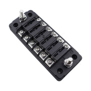 CP-4041 Vertical 6 Way Fuse Block with Fuses and Terminals