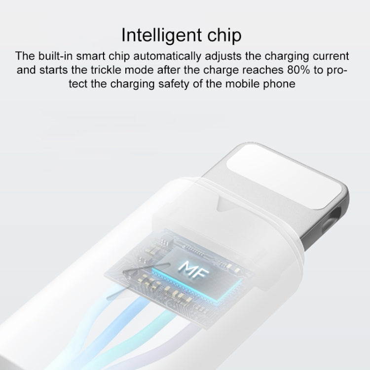 Yesido CA120L 2A USB to 8 Pin Fast Charging Data Cable, Length:1m