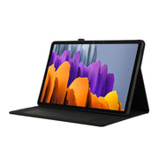 For Samsung Galaxy Tab S9+ / S10+ Horizontal Flip TPU + Fabric PU Leather Tablet Case(Black)